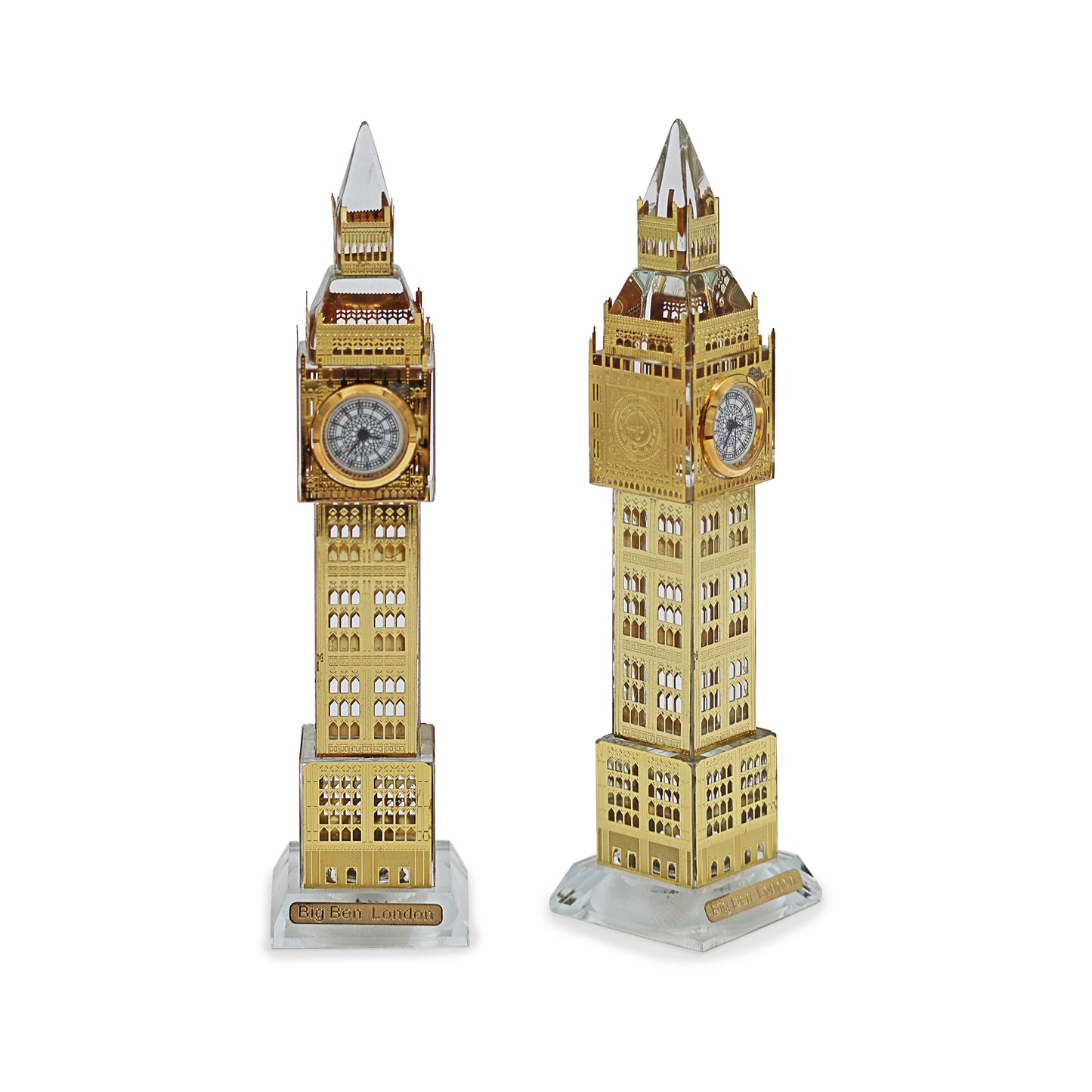 London Souvenir Gold Big Ben Crystal Ornament