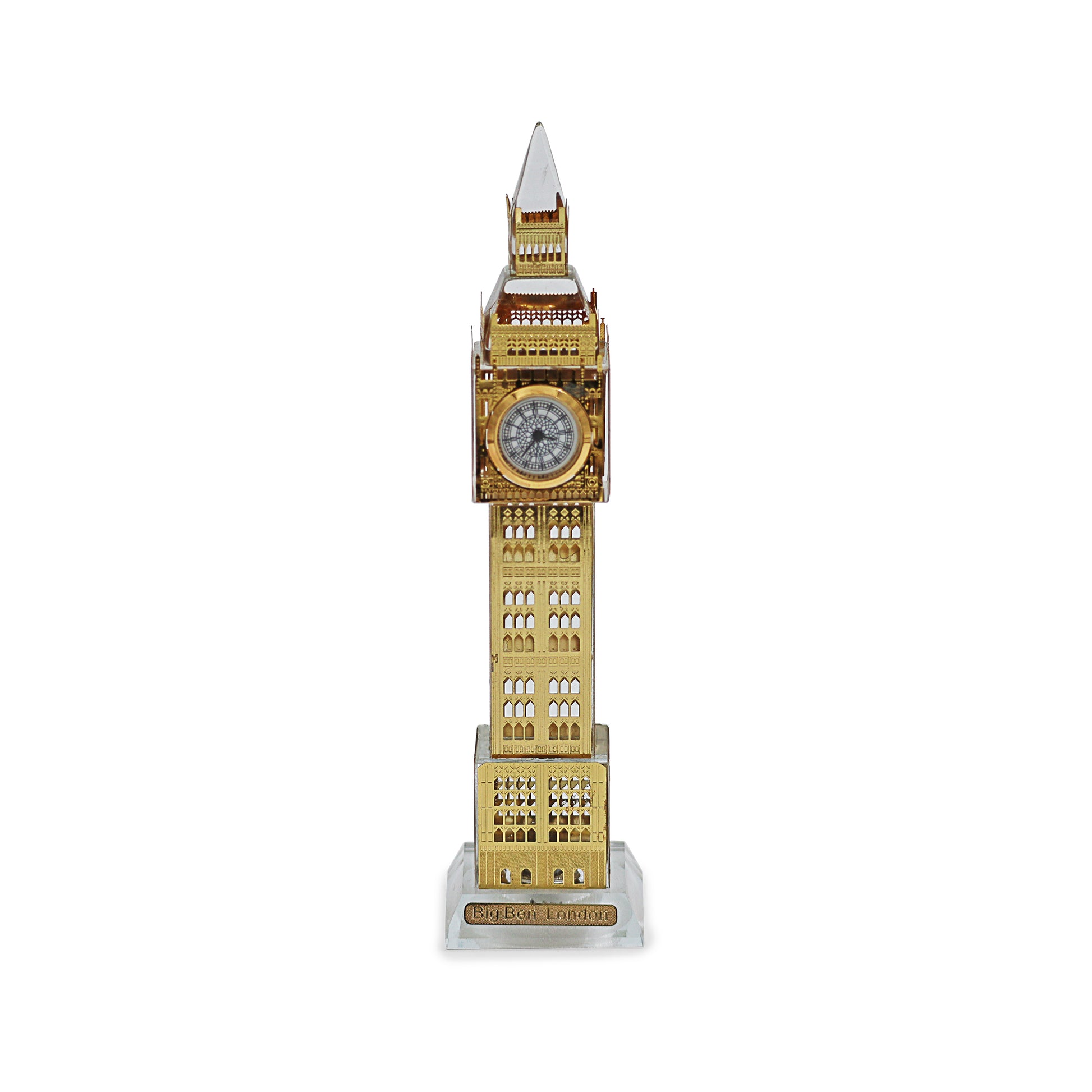London Souvenir Gold Big Ben Crystal Ornament