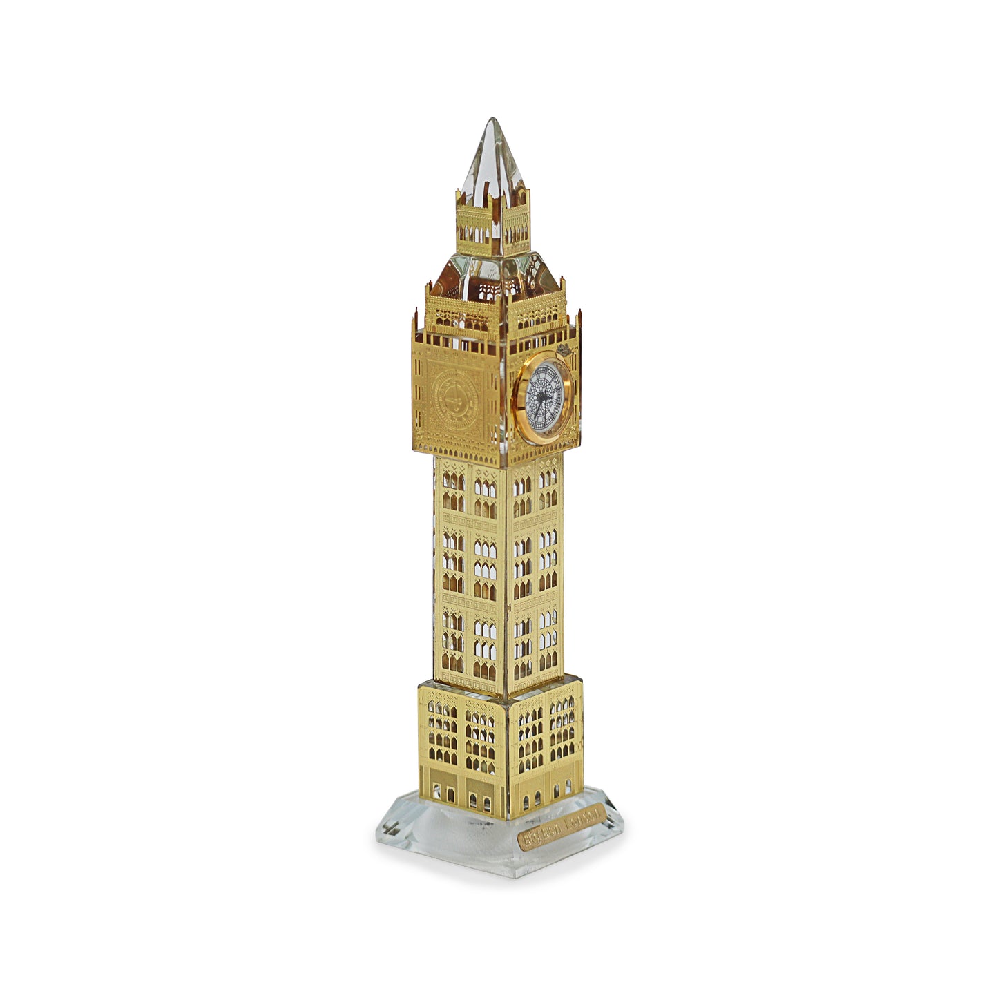 London Souvenir Gold Big Ben Crystal Ornament