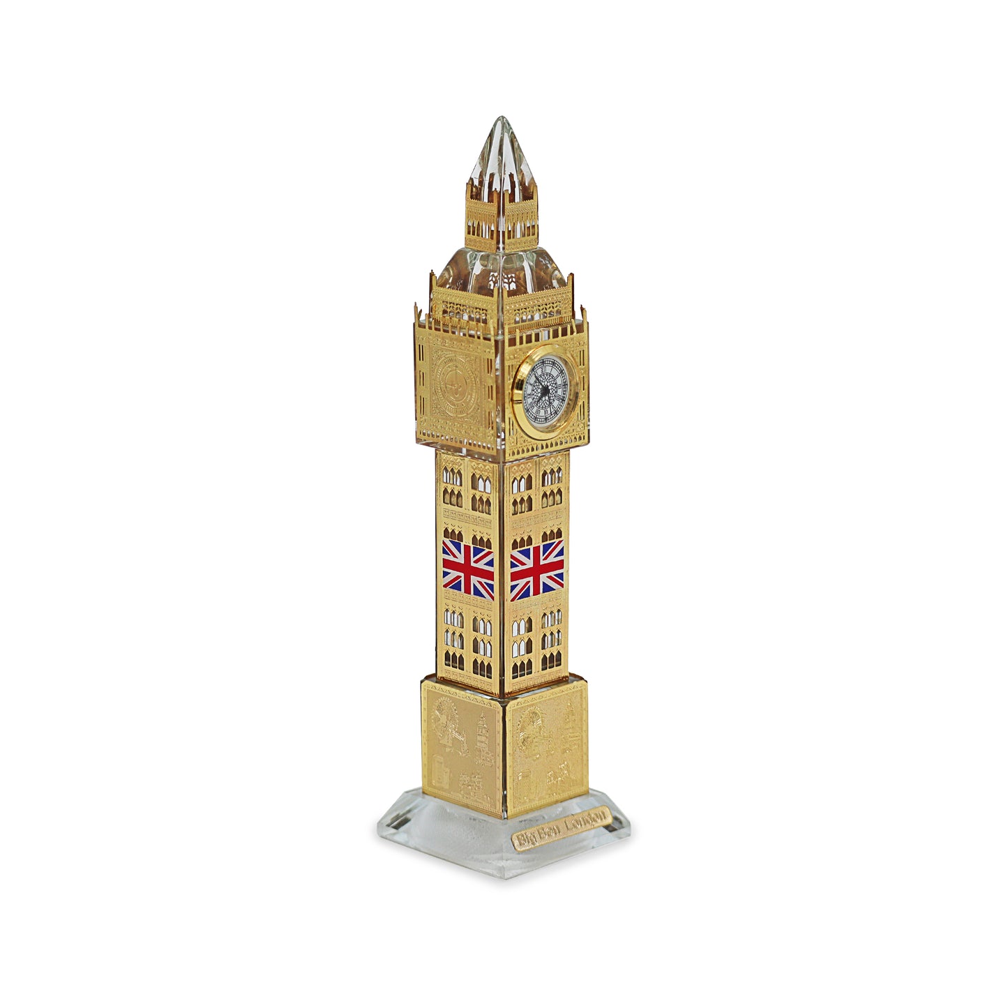 London Souvenir Crystal Glass Big Ben Model With LED Lights