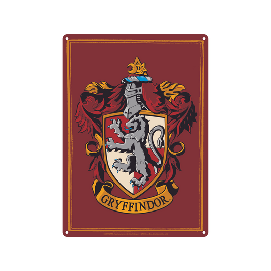 Gryffindor Crest Tin Sign