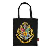 Harry Potter Hogwarts Crest Shopper Tote Bag Black