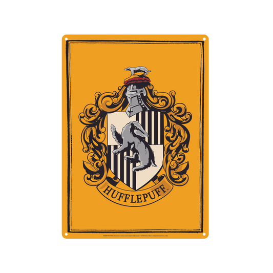 Hufflepuff Crest Tin Sign