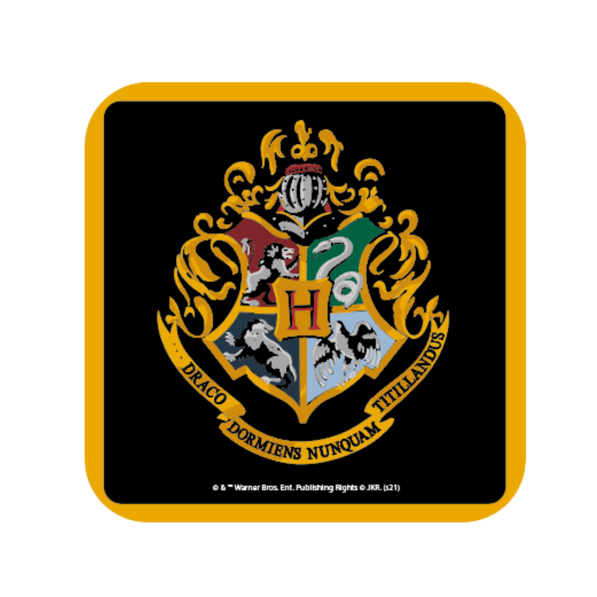 Harry Potter Hogwarts Crest Coaster - Official Licensed Merchandise ...