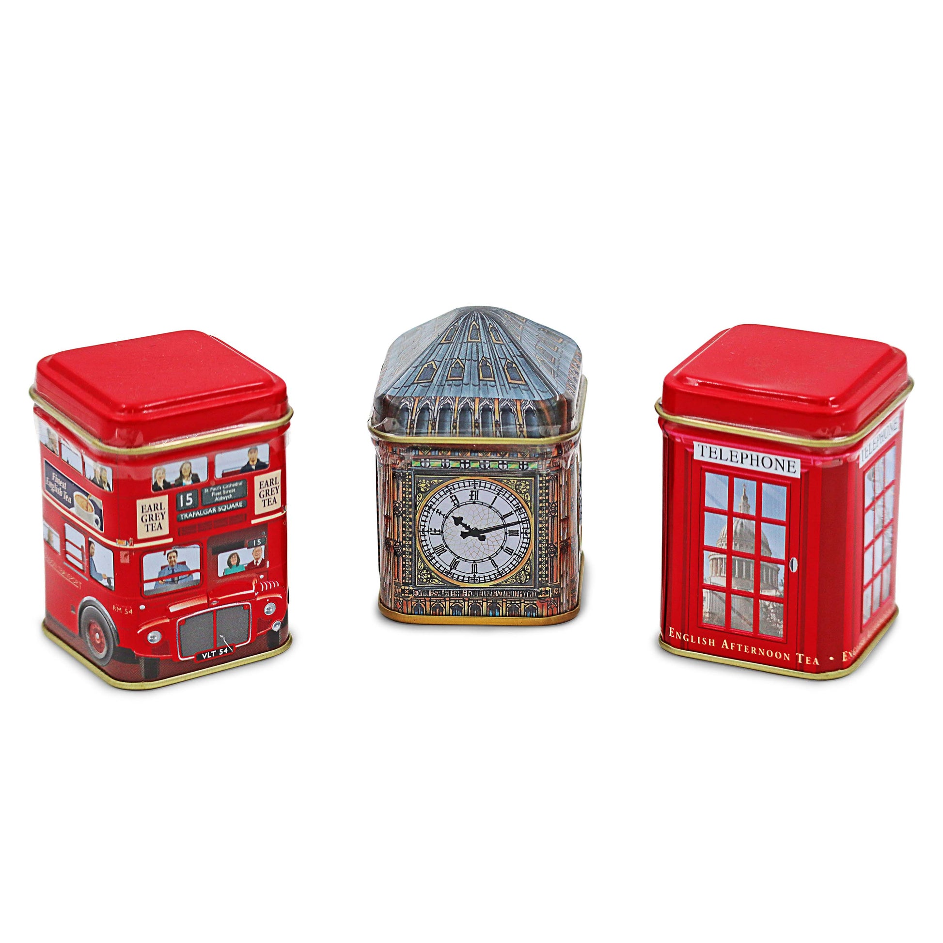 London Souvenir mini tea caddies