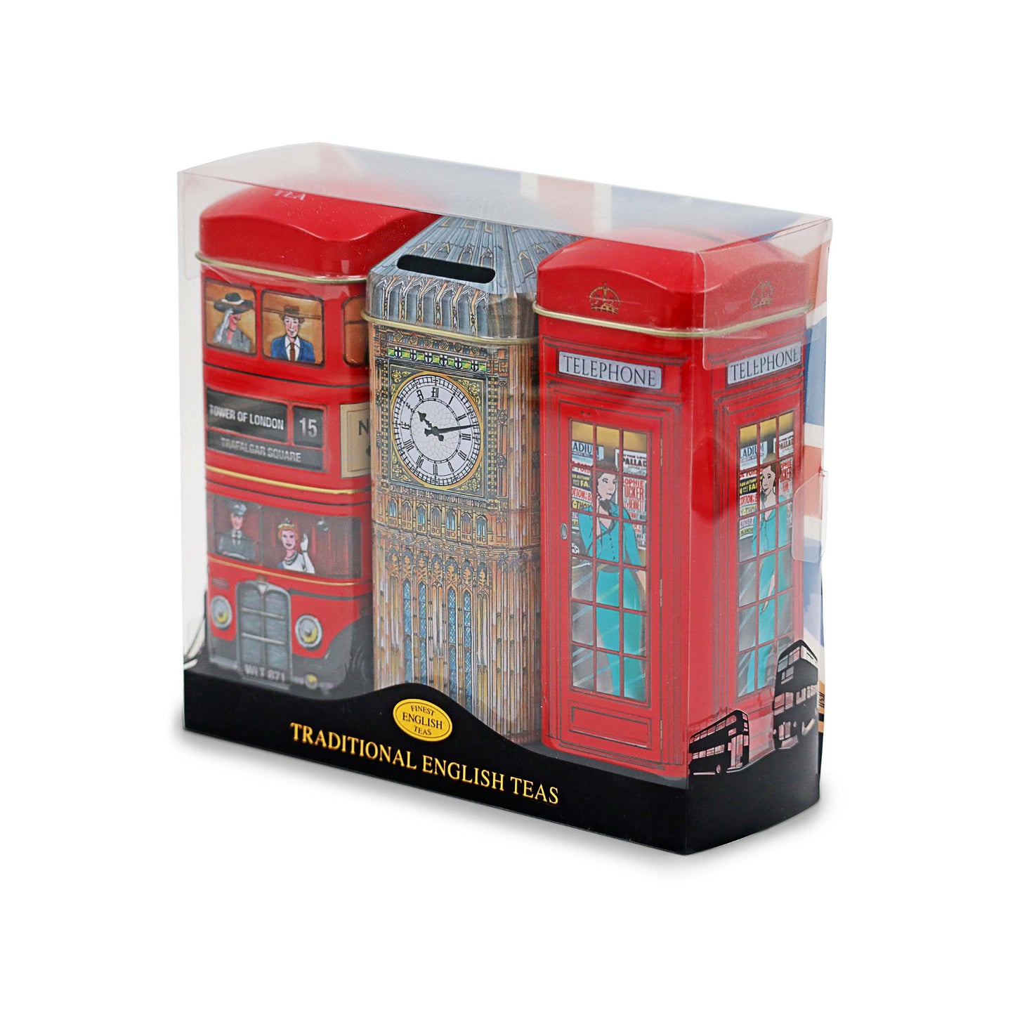 Traditional London Tea Caddy Gift Set