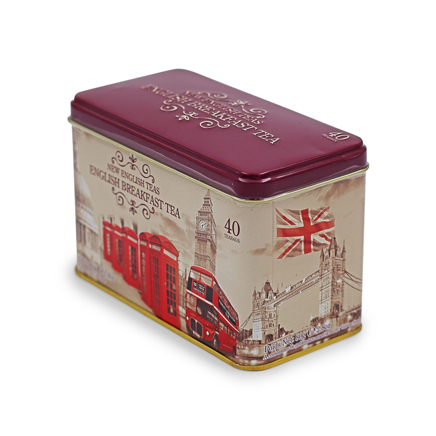 Vintage London Breakfast Tea Caddy