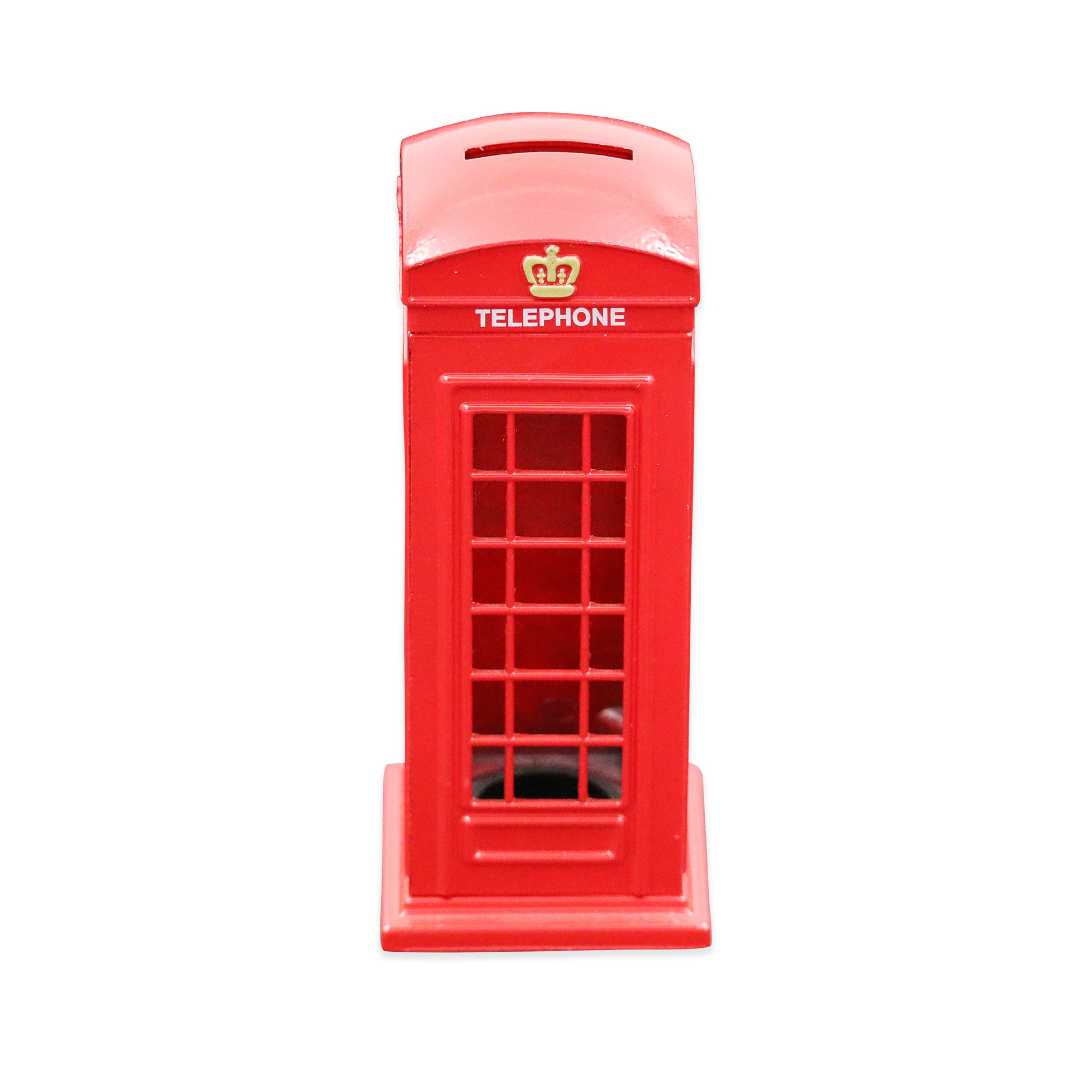 Red telephone box souvenir money bank piggy bank