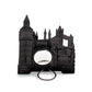 Dark Grey London Table Desk Clock