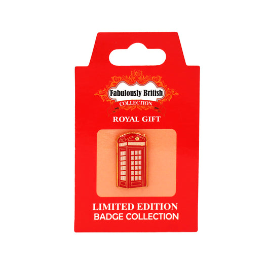 London British Souvenir Telephone Box Enamel Pin Badge