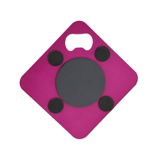 Purple Magnetic Coaster & Bottle Opener