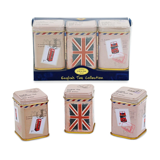 British Travel Memories Mini Tea Caddies