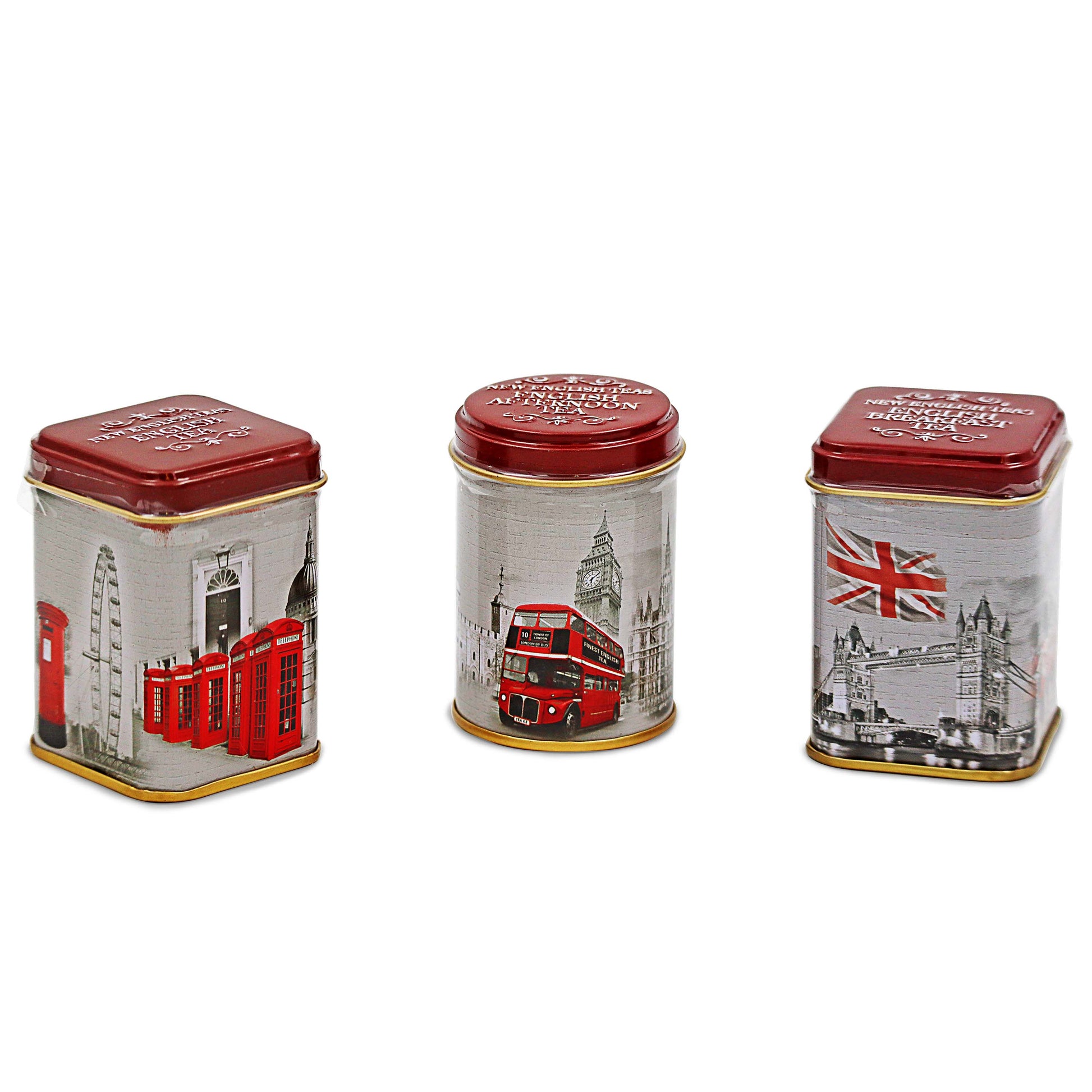 Vintage London Souvenir Tea Caddies