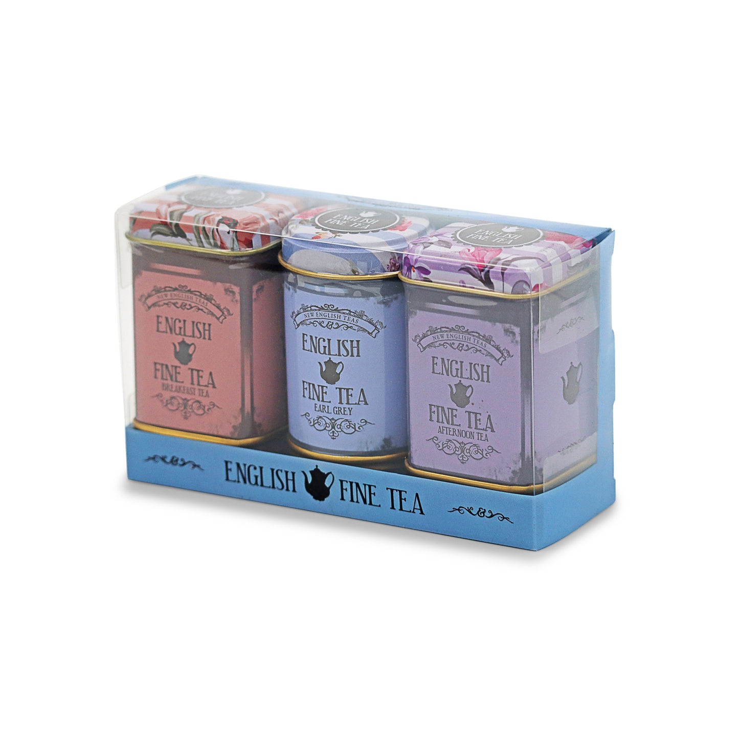 Vintage floral mini tea caddies