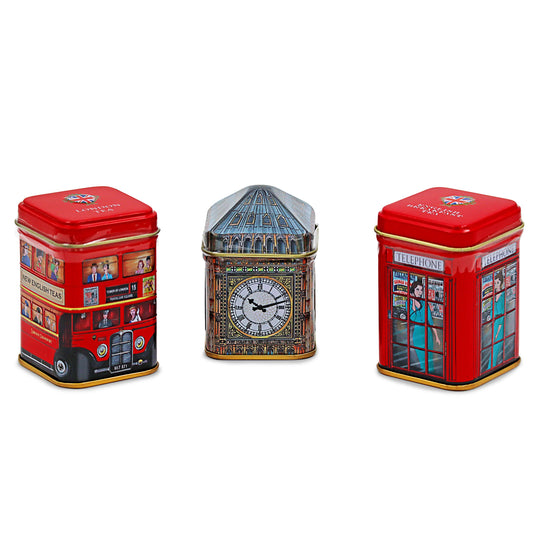London Souvenir Mini Tea Caddies