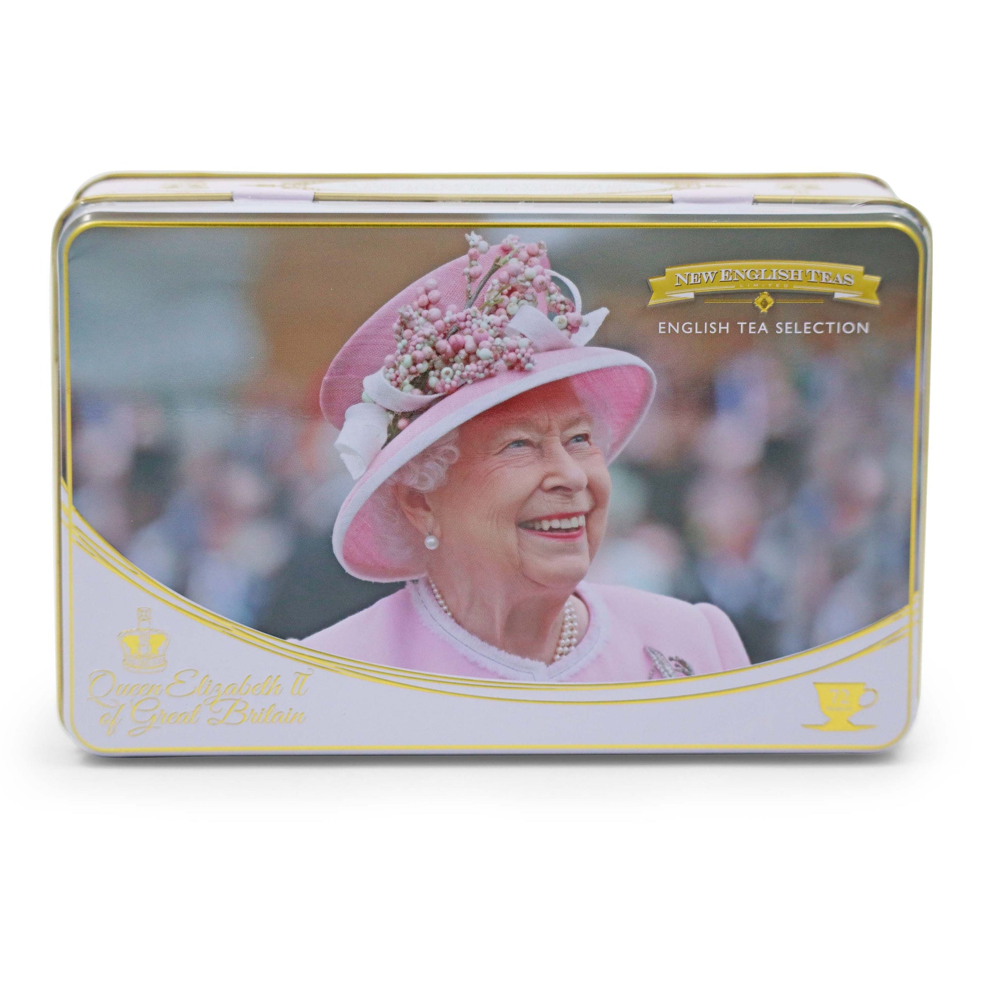 Queen Elizabeth 72 Teabags Tea Caddy Tin Tea Selection