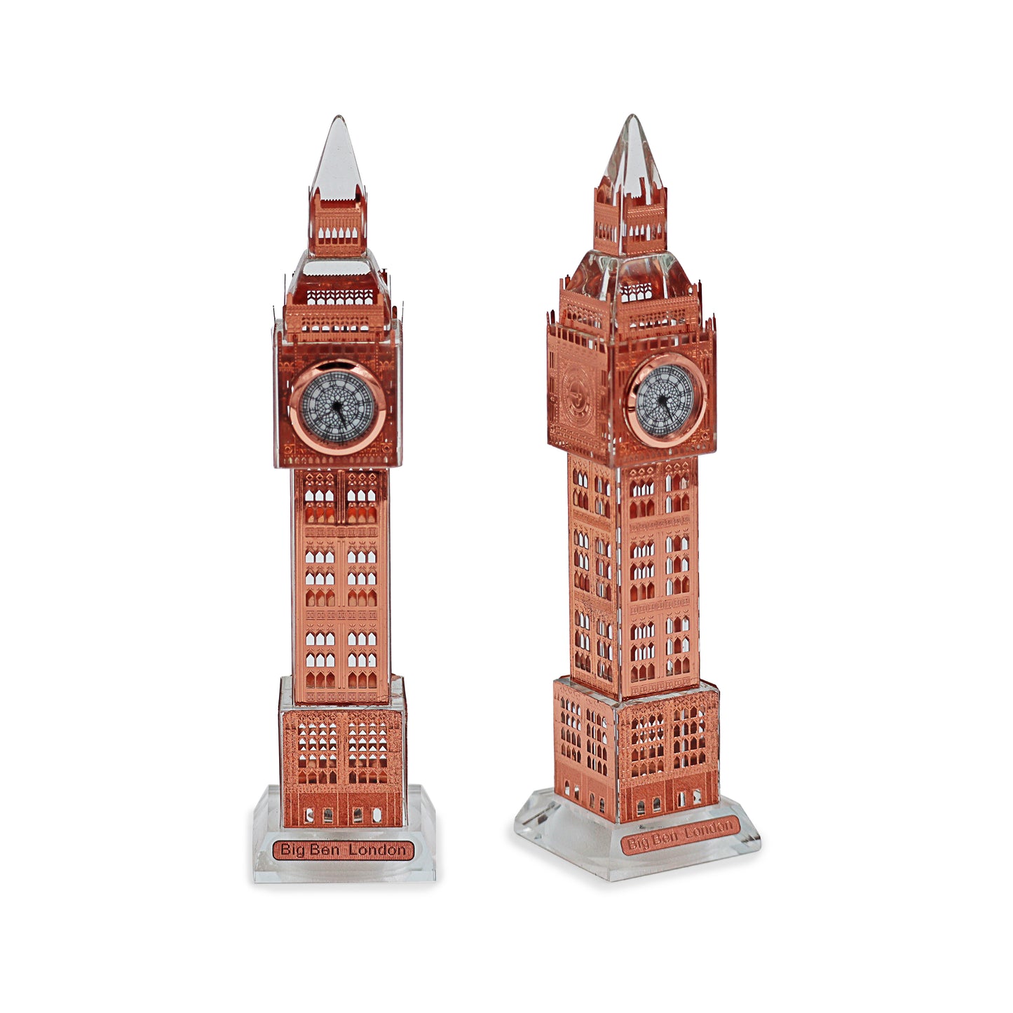 Rose Gold Crystal Big Ben Model