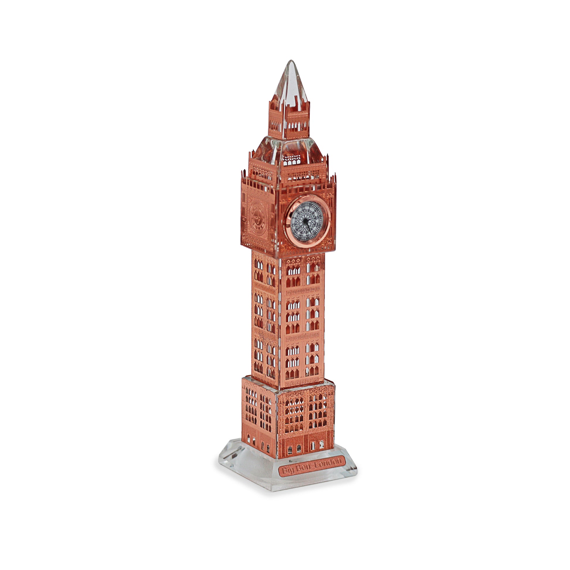 Rose Gold Crystal Big Ben Model