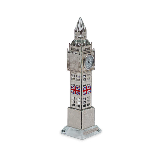 Silver Crystal Big Ben with Union Jack