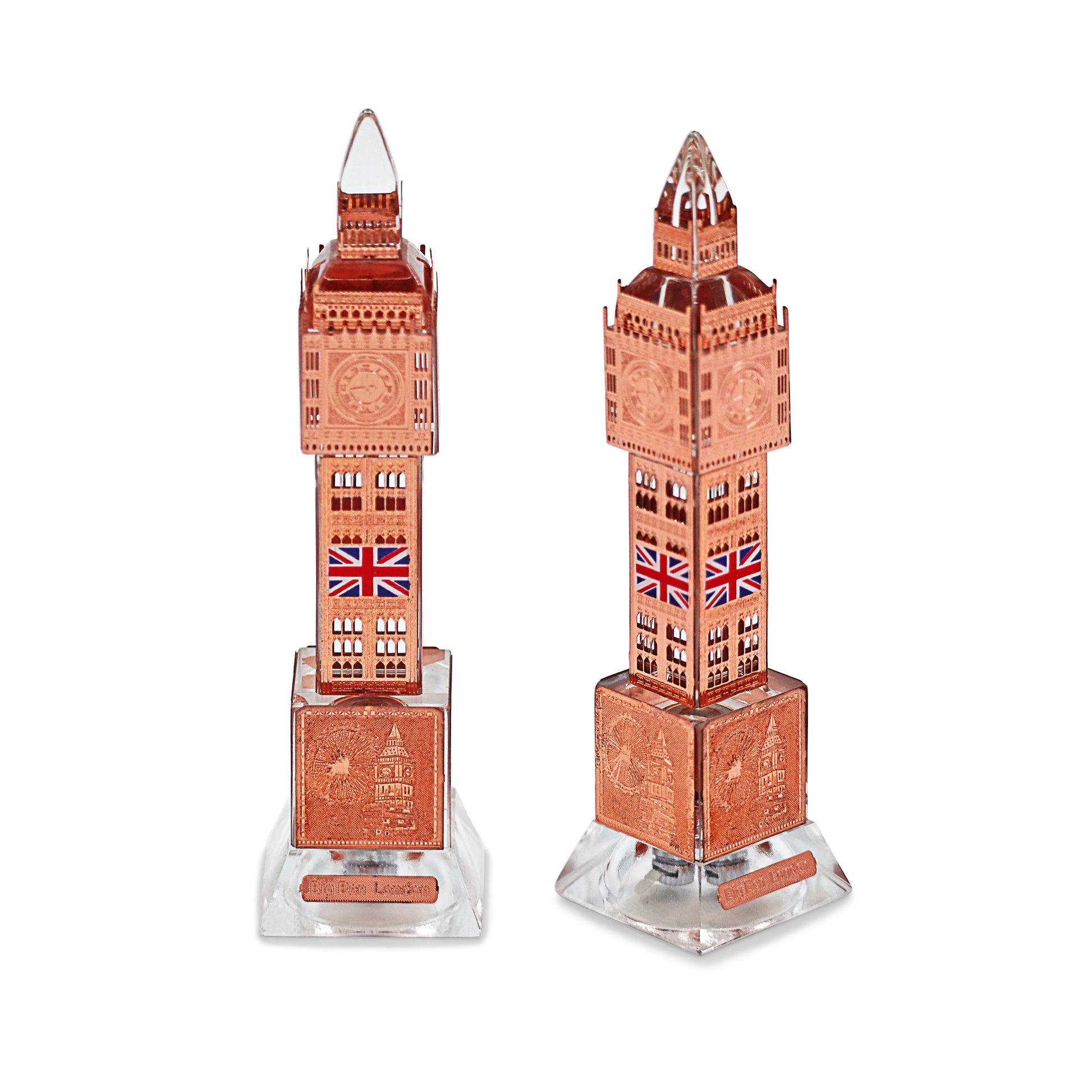 Rose Gold Union Jack Crystal Big Ben