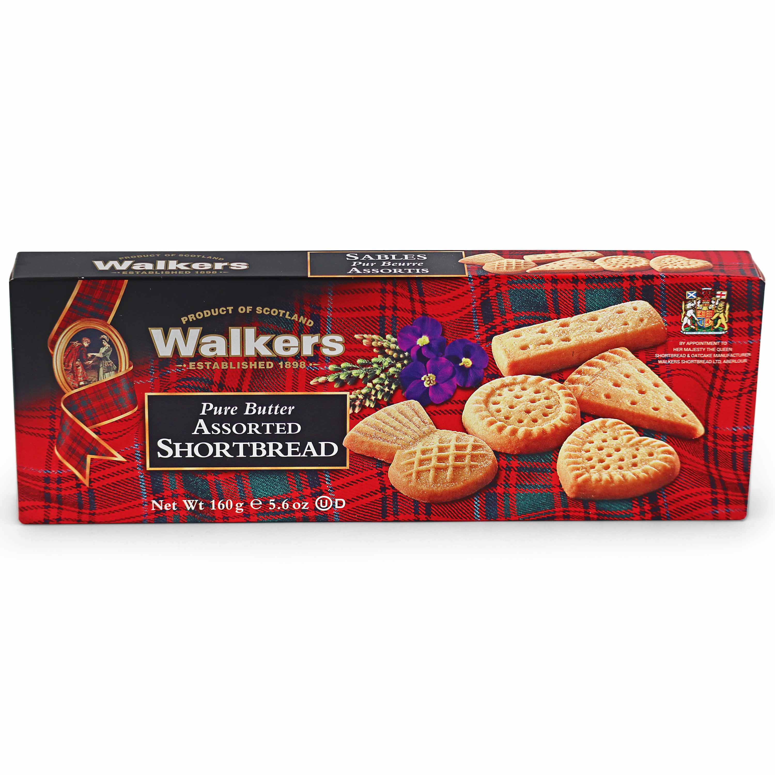 Walkers Shortbread Assorted Shapes 160g Scottish Shortbread British T Shop